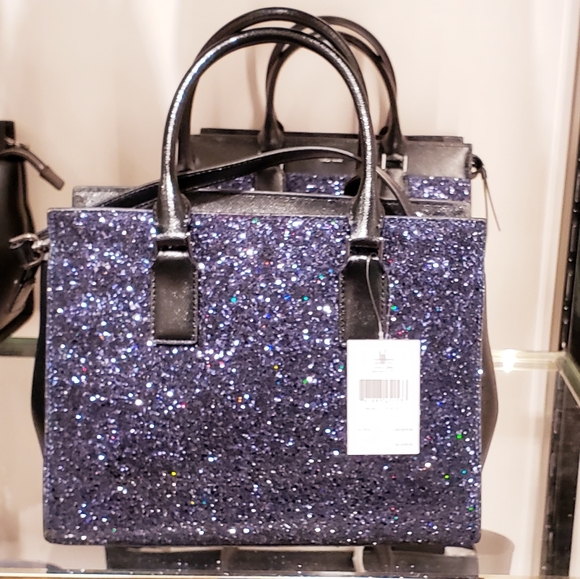 KATE SPADE MEDIUM CAMERON GLITTER SATCHEL - Picture 3 of 6
